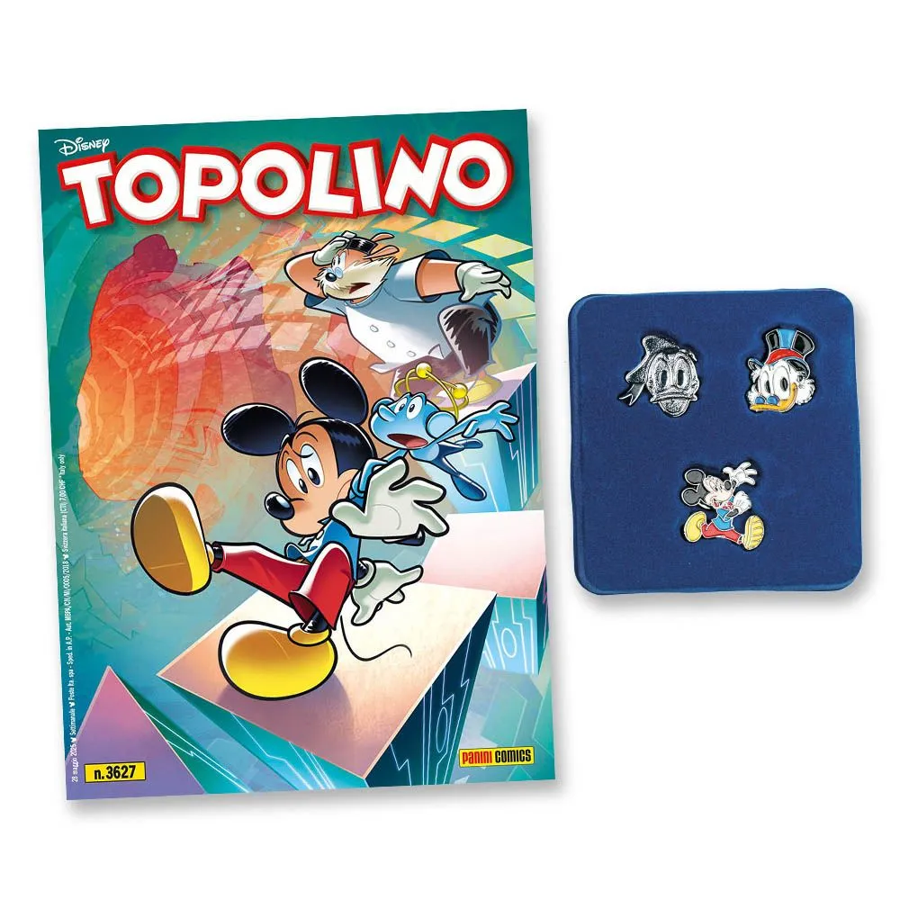 Le Pin in metallo di Topolino + Fumetti 3626 3627 (Scegli Gold o Silver) - Image 4