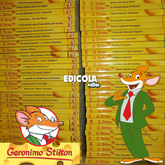 Libri a fumetto GERONIMO STILTON illustrato mini lotto per bambini ragazzi usati