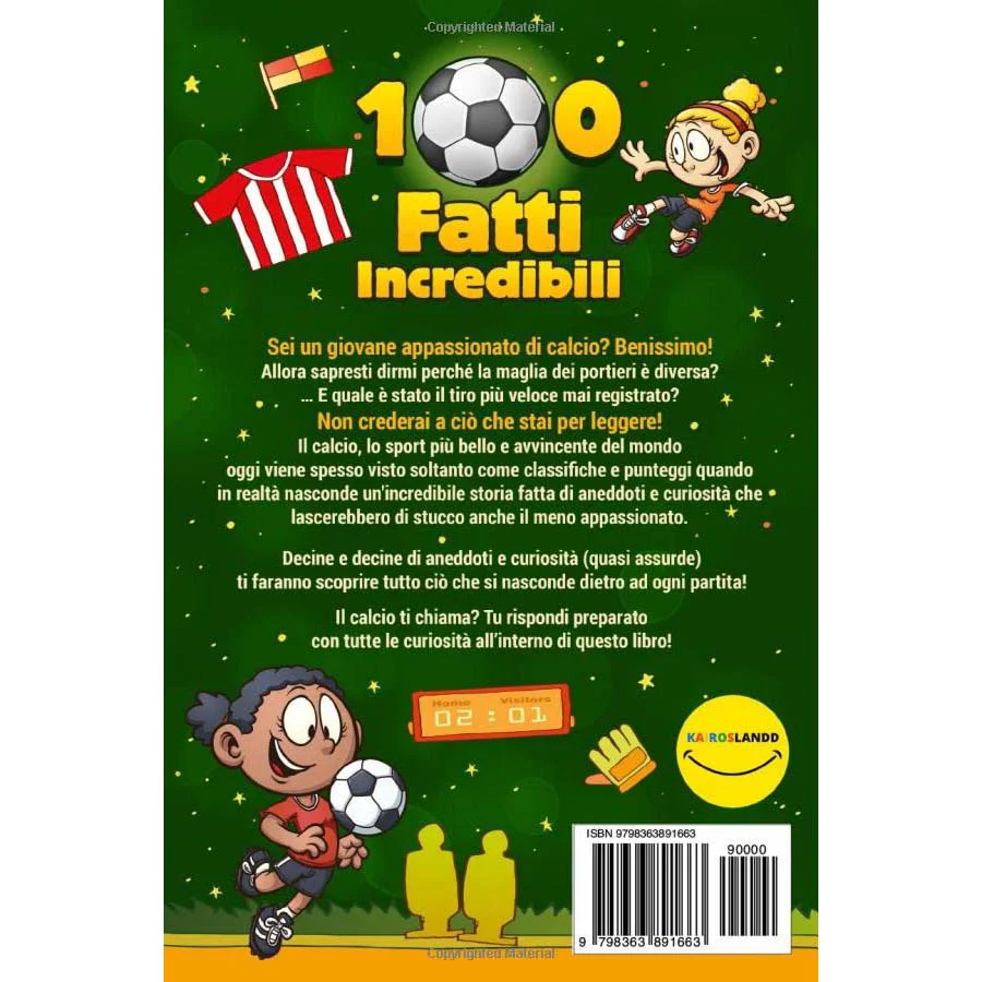 Libro : 100 Fatti Incredibili Sul Calcio (come nuovo) - Image 2