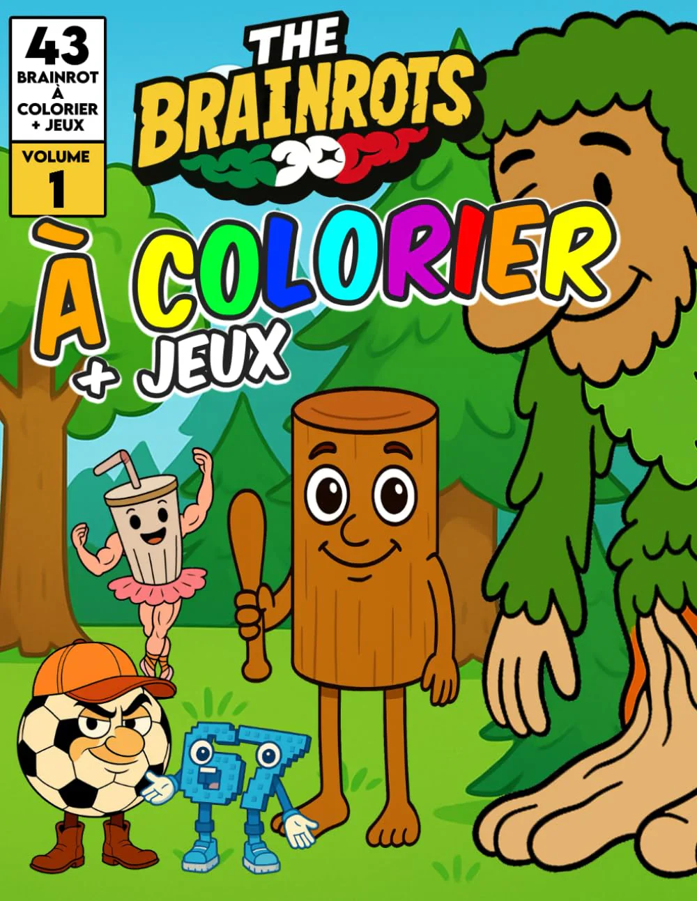 Libro da Colorare per Bambini + Giochi - "THE BRAINROTS" – Volume 1 (Formato MAXI) - Image 4
