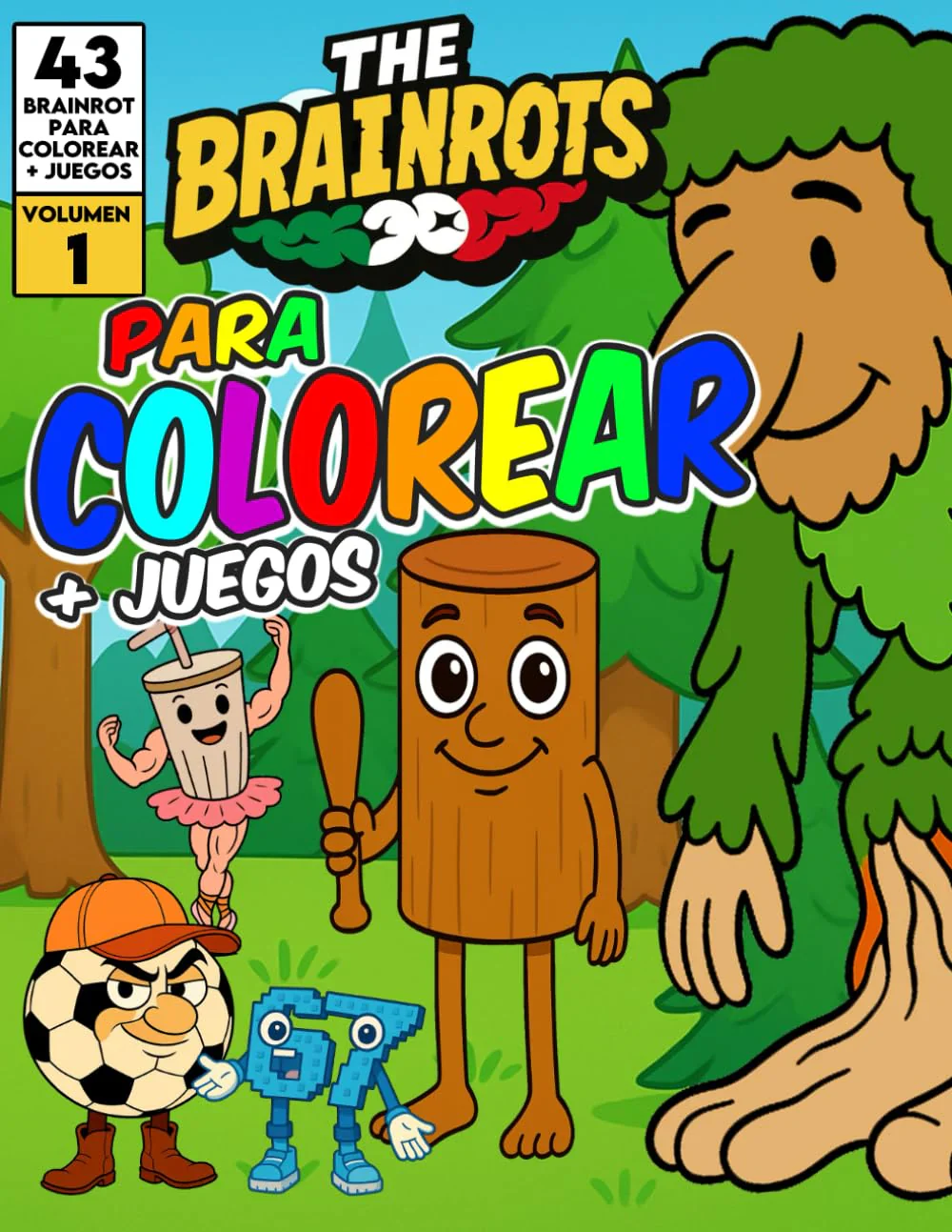 Libro da Colorare per Bambini + Giochi - "THE BRAINROTS" – Volume 1 (Formato MAXI) - Image 5