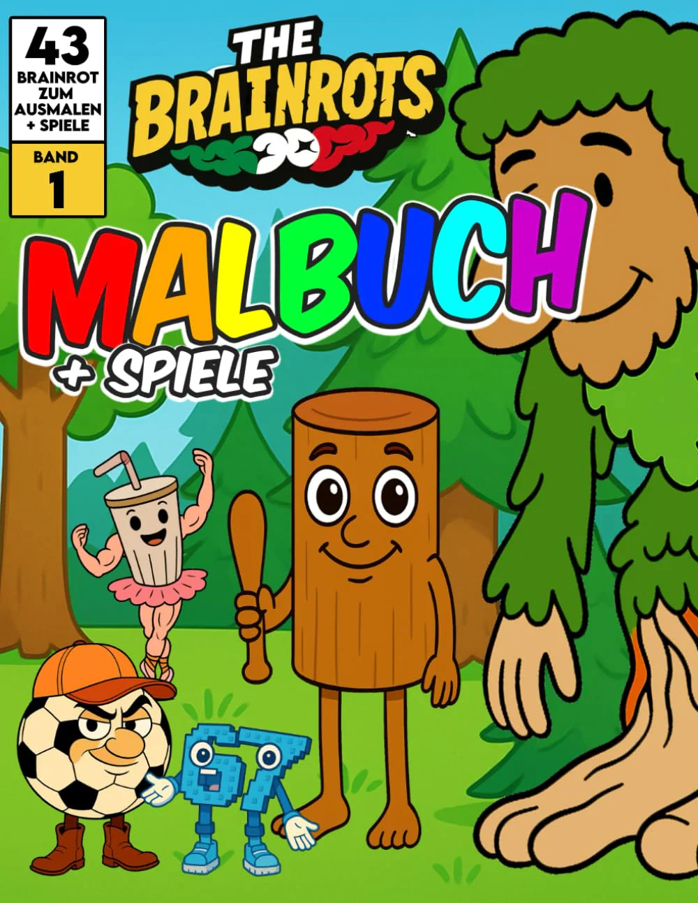 Libro da Colorare per Bambini + Giochi - "THE BRAINROTS" – Volume 1 (Formato MAXI) - Image 6