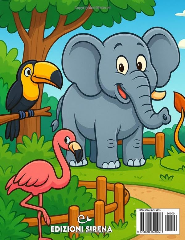 Libro da Colorare per Bambini - ZOO - 36 Animali dello Zoo da Colorare (Formato MAXI) - Image 2