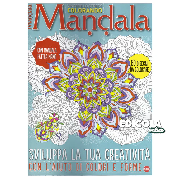 Libro da Colorare Relax - Mandala 80 disegni