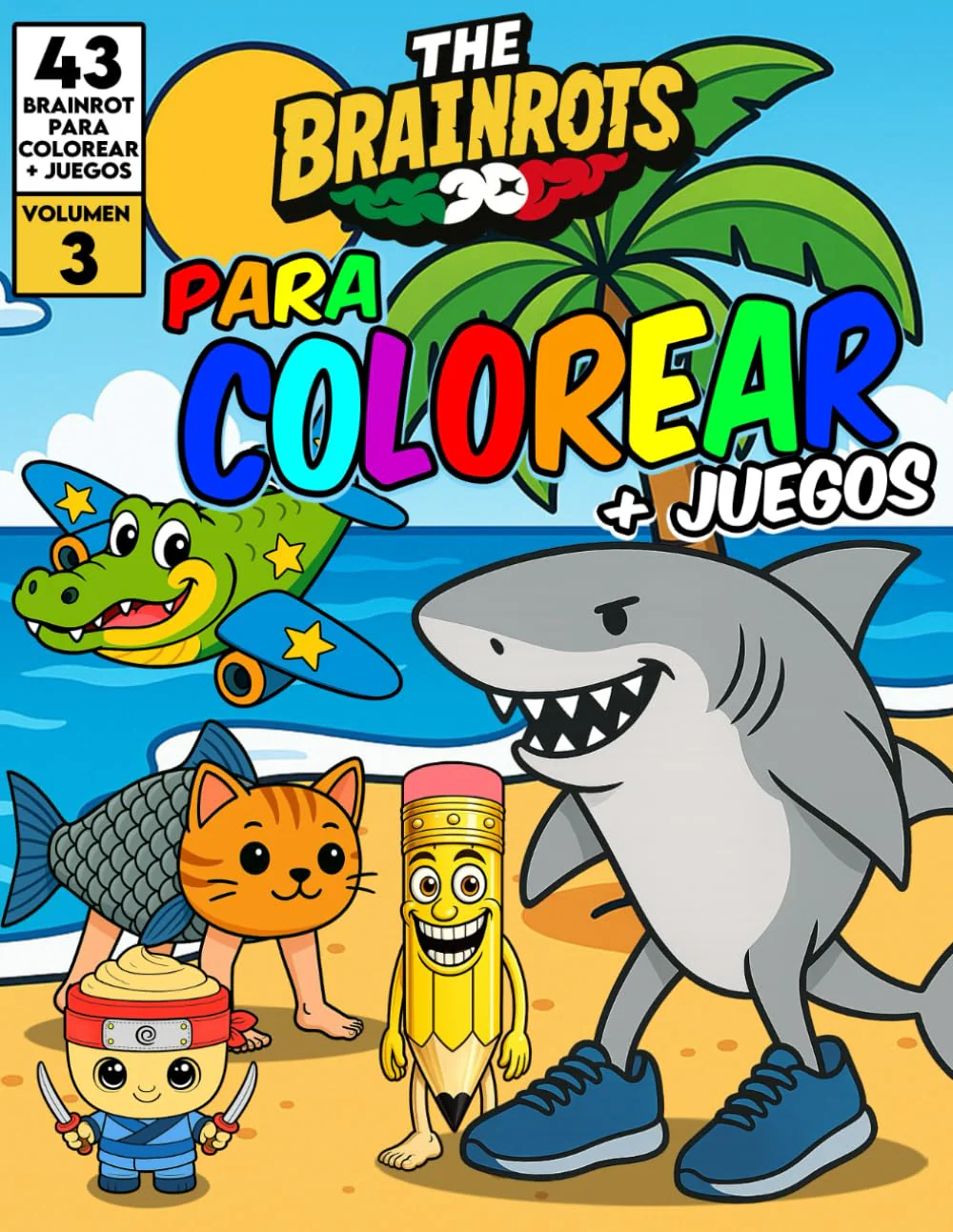 Libro da Colorare per Bambini + Giochi "THE BRAINROTS" – Volume 3 (Formato MAXI) - Image 6