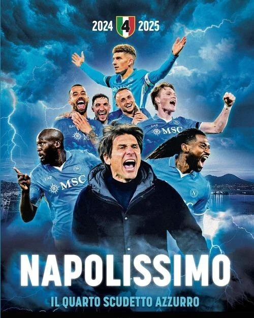 Libro NAPOLISSIMO - Gazzetta dello Sport - Napoli Campione D'Italia 2024-25 - 4° Scudetto - Image 3