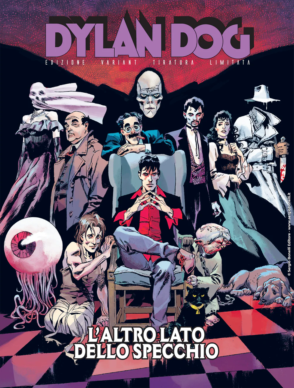 lotto 4x Fumetti di DYLAN DOG e IA Serie Completa 446 + Cover Variant 447 448 AI - Image 6