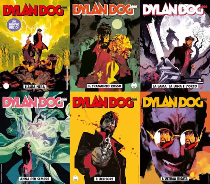 lotto 6x Fumetti di DYLAN DOG CICLO 666 Serie Completa 401 402 403 404 405 406 - Image 3