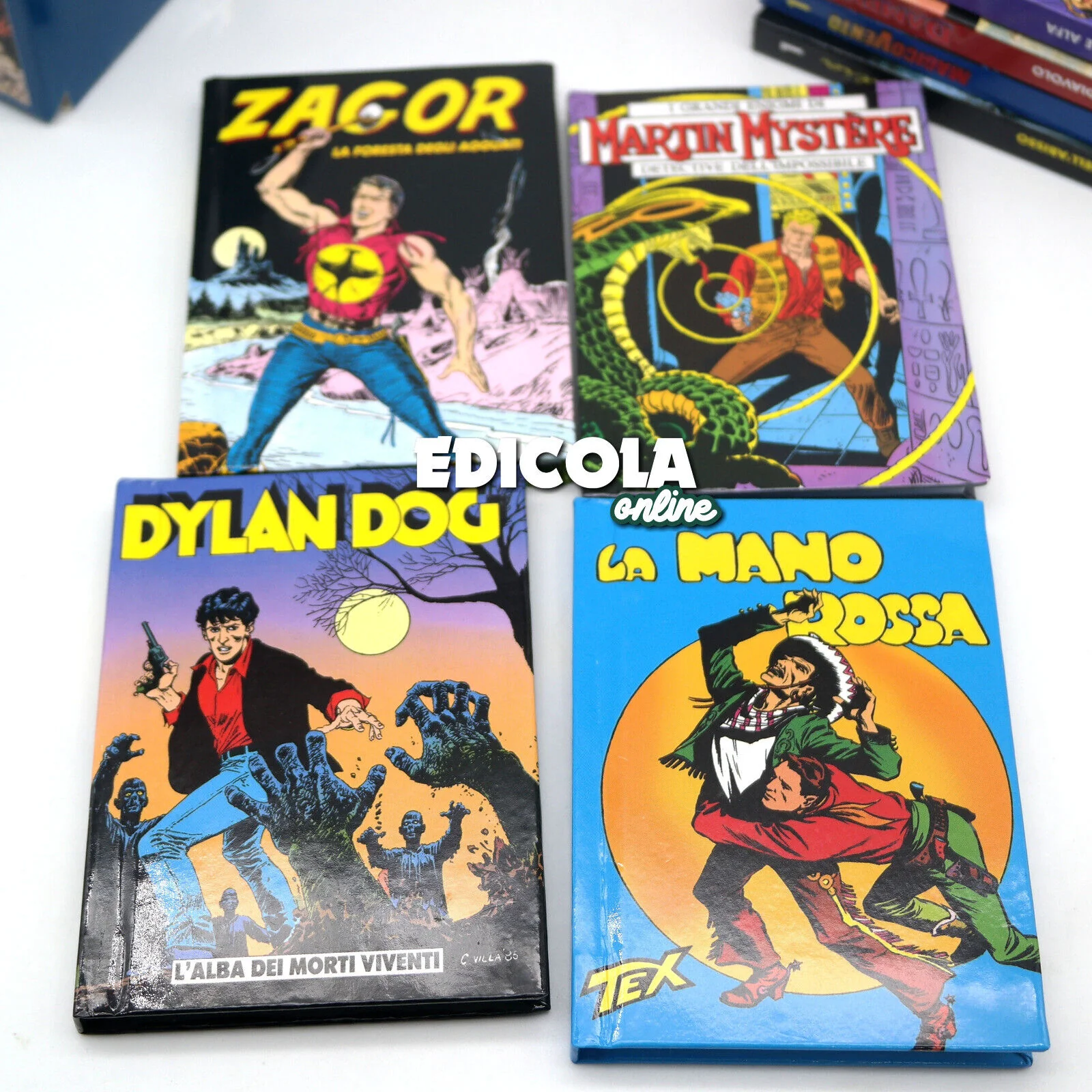 Lotto 8 Fumetti Mignon Lo Scarabeo numeri n. 1 DYLAN DOG NATHAN NEVER ZAGOR TEX - Image 2