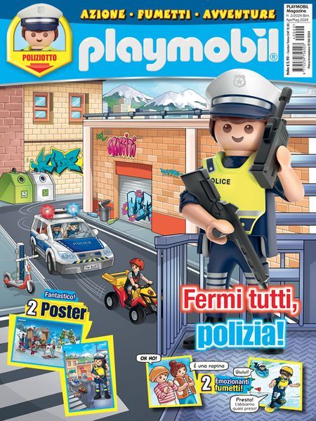 Magazine Playmobil - n.2 del 2024 + Poliziotto con radio e accessori - Image 3