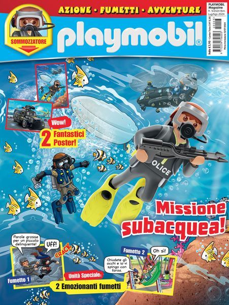Magazine Playmobil - n.3 del 2024 + Sommozzatore unità speciale - Image 3