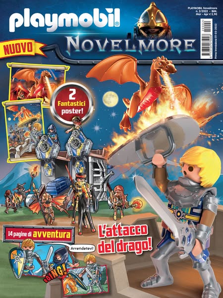 Magazine Playmobil Novelmore n. 2 del 2022 + Potente Drago - Image 3