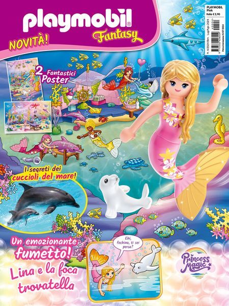 Magazine Playmobil Pink - n.4 del 2024 + Sirena con cucciolo di foca - Image 3