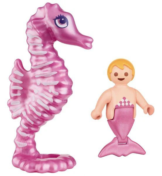 Magazine Playmobil Pink - n.6 del 2024 + Baby sirena + Cavalluccio marino - Image 2