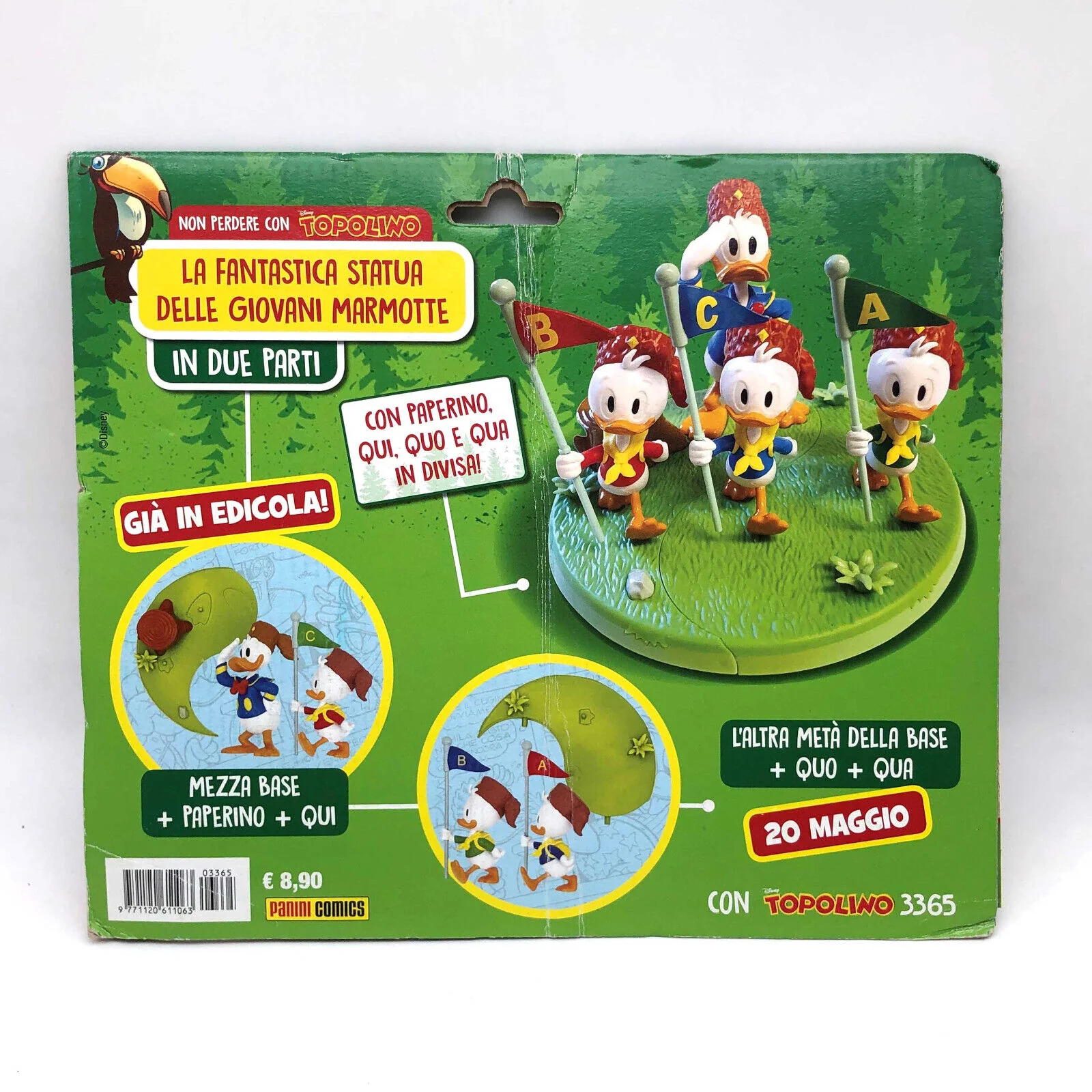 Manuale delle Giovani Marmotte +3 Fumetti TOPOLINO e Statua Paperino Quo Quo Qua - Image 4