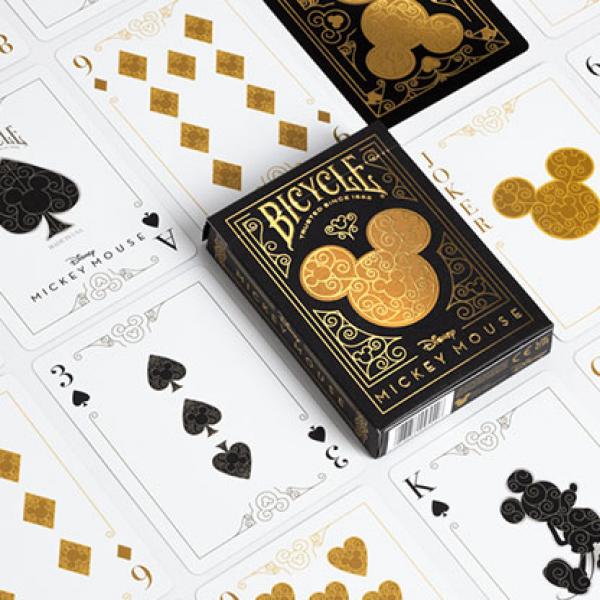 Mazzo di carte Bicycle Disney Mickey Mouse (Black and Gold) by US Playing Card Co. - Image 3