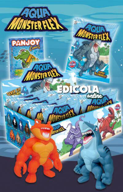 Personaggi AQUA MONSTER FLEX Monsterflex Allungamostri Allungabili Mostri Marini - Image 15