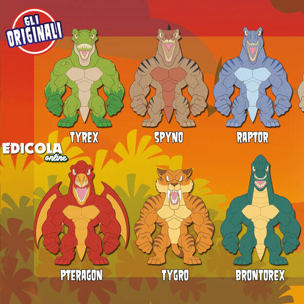 Personaggi DINO MONSTER FLEX Dinosauri Monsterflex Allungamostri Allungabili - Image 15
