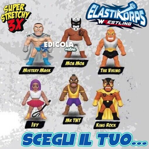 Personaggi ELASTIKORPS Lottatori Wrestling Cicaboom Maxi Action Figure AEW WWE - Image 11