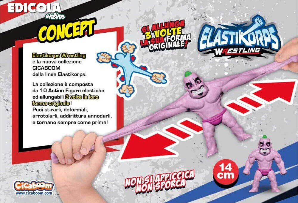Personaggi ELASTIKORPS Lottatori Wrestling Cicaboom Maxi Action Figure AEW WWE - Image 12