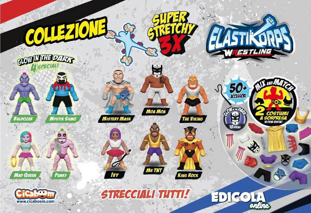 Personaggi ELASTIKORPS Lottatori Wrestling Cicaboom Maxi Action Figure AEW WWE - Image 13