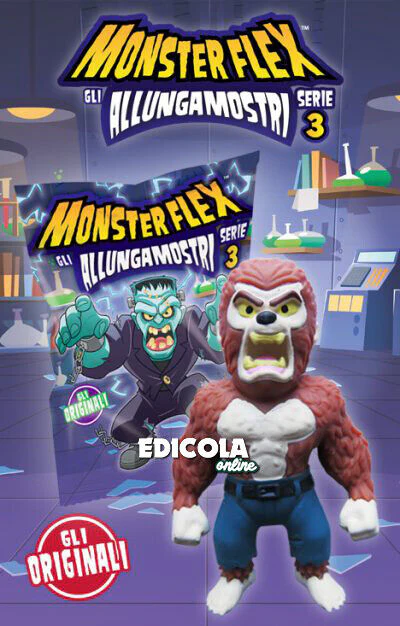 Personaggi MONSTER FLEX Serie 3 Monsterflex gli Allungamostri Mostri Allungabili - Image 4