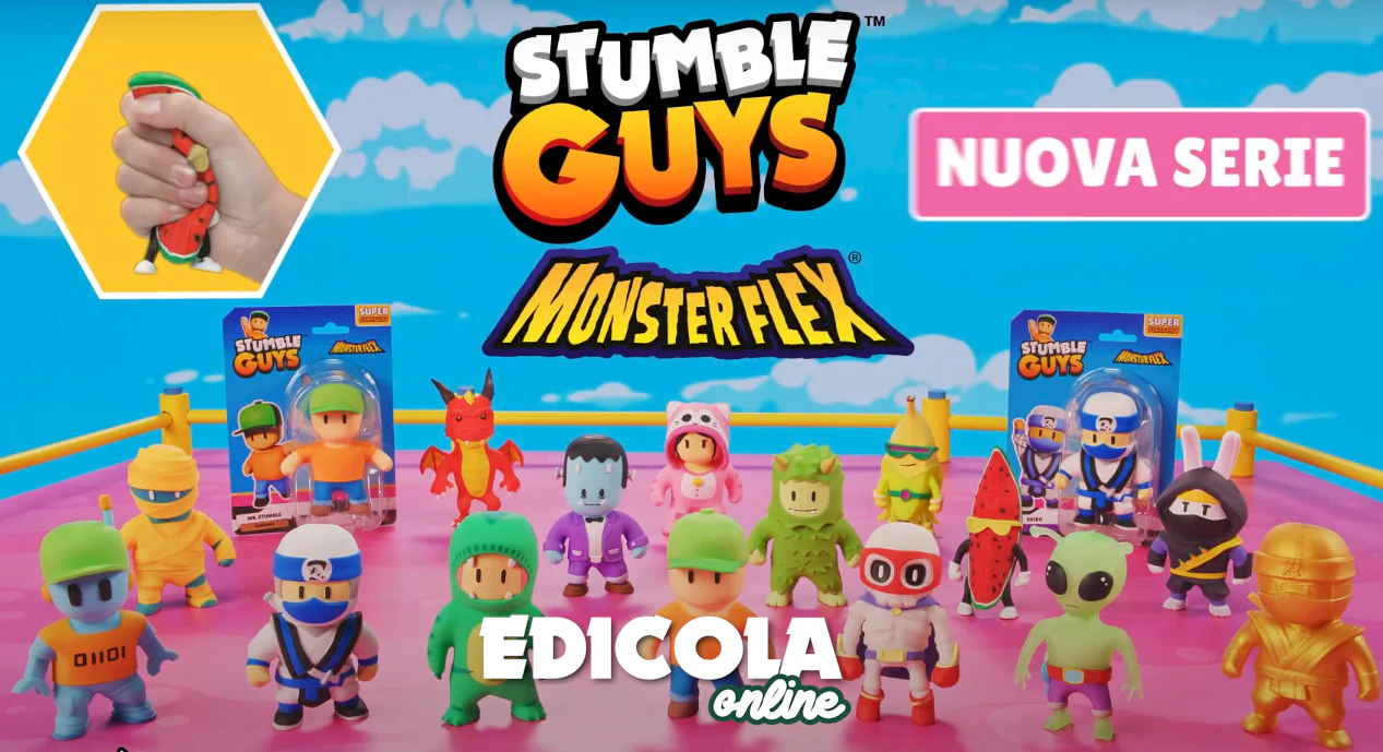 Personaggi STUMBLE GUYS Serie 4 (2025) Action Figure 3D Super Allungabili Monsterflex - Image 4