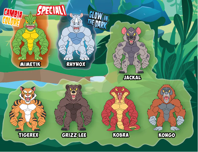 Personaggi WILD MONSTER FLEX Monsterflex Allungamostri Allungabili Blisterati - Image 6