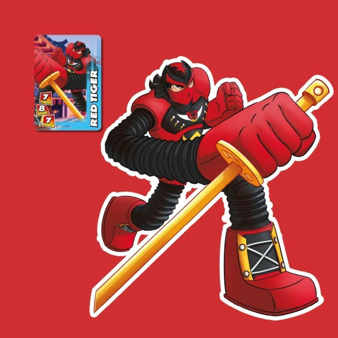 Personaggi WILD WARRIORS NINJA ARMS Allungabili Edicola Sbabam e figure Action - Image 5