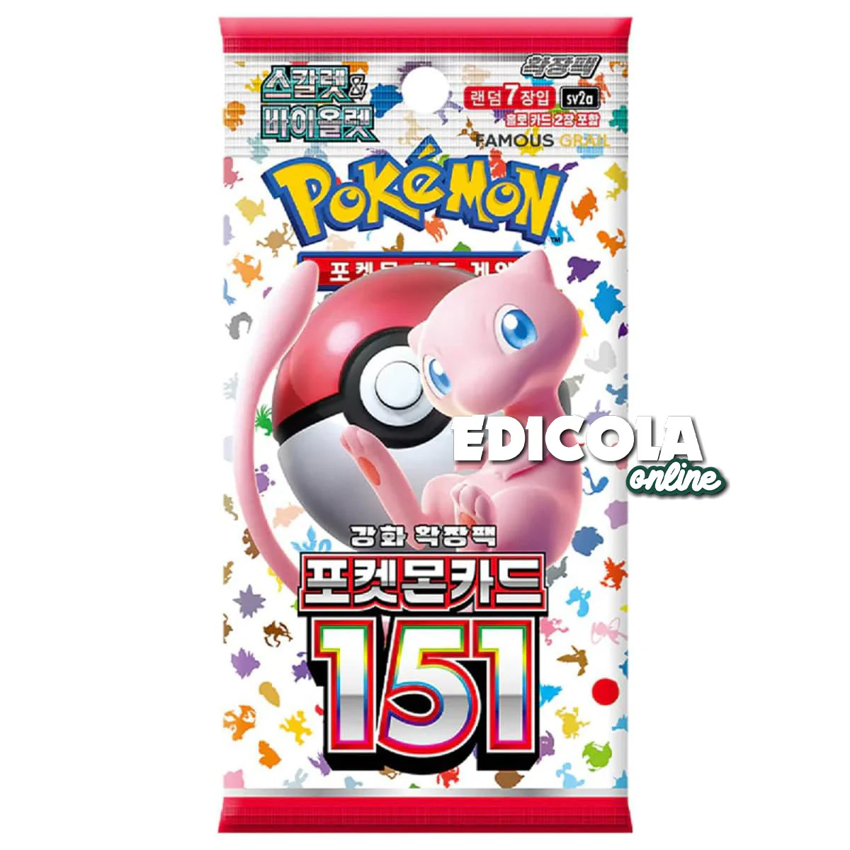 Pokémon 151 Expansion Pack Booster (Coreano) da 7 carte