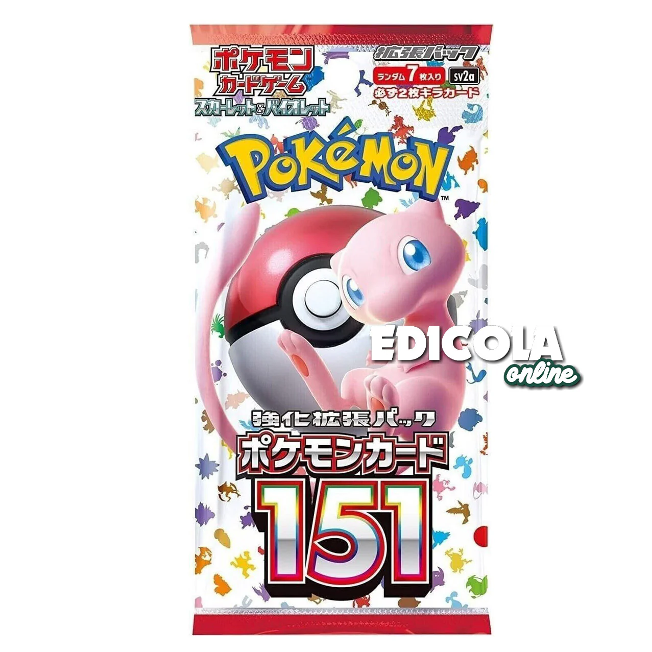 Pokémon 151 Expansion Pack Booster (giapponese) da 7 carte