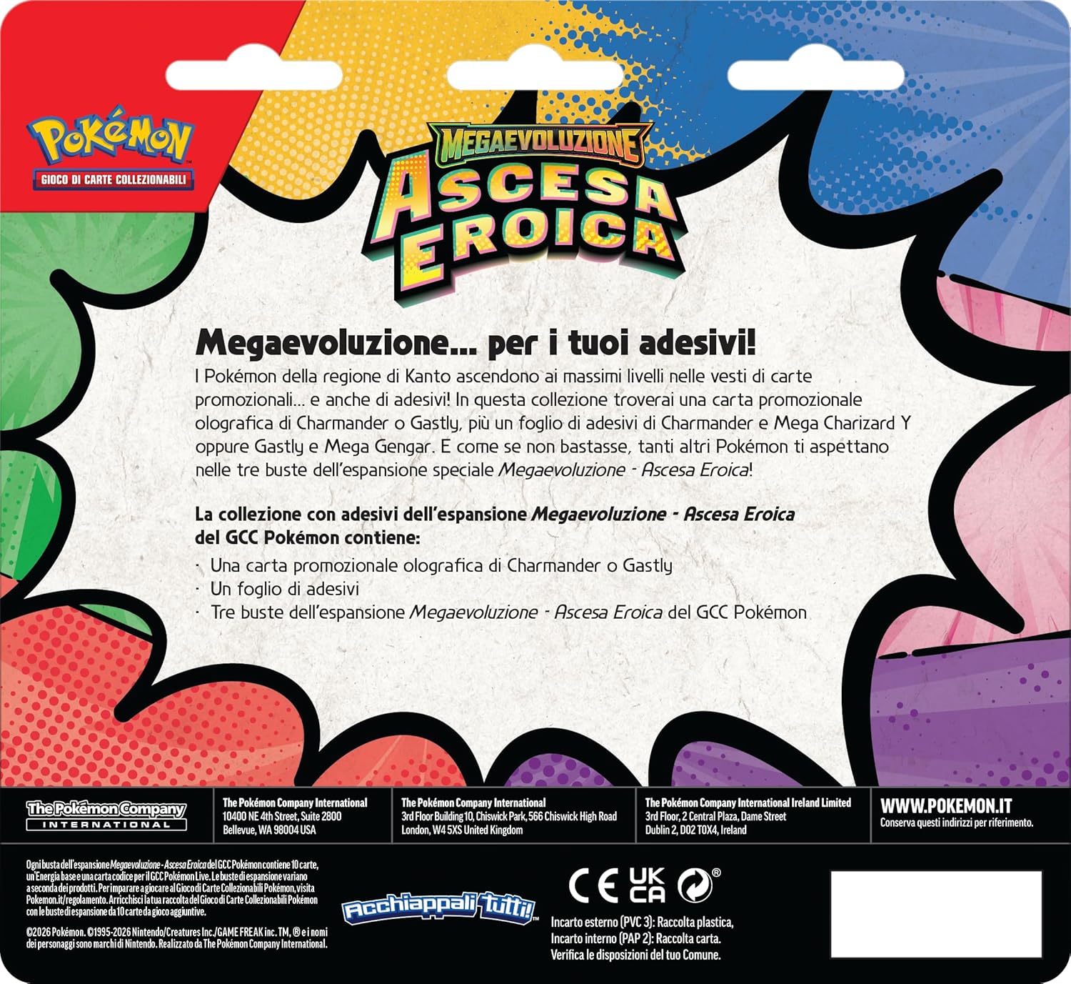 Pokémon: collezione con adesivi (Charmander) dell’espansione Scarlatto e Violetto - Ascesa Eroica del GCC Pokémon - Image 4