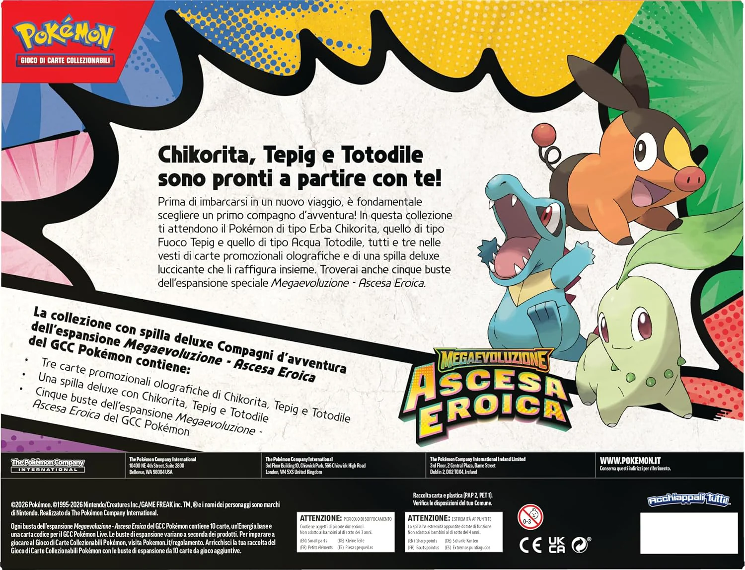 Pokémon: collezione con spilla deluxe Compagni d’avventura dell’espansione Megaevoluzione - Ascesa Eroica del GCC Pokémon - Image 3