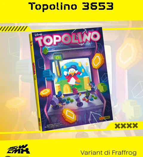 Fumetto Topolino libretto VARIANT n. 3653 - MGWCMX 2025 - Milan Games Week & Cartoomics