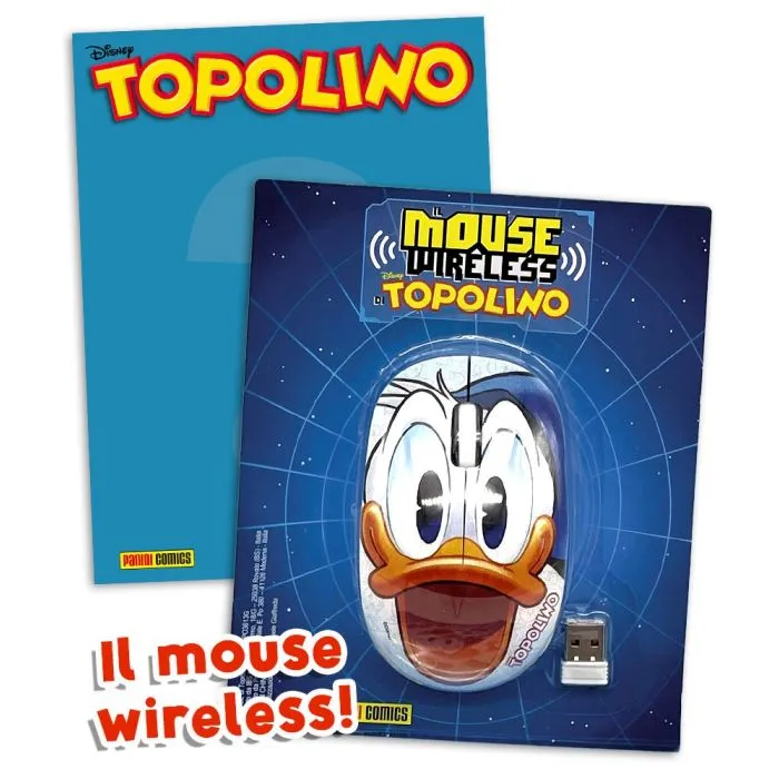 Set Tappetino Mousepad e/o Mouse Usb Wireless di Paperino (Con Topolino 3614+3615) - Image 2