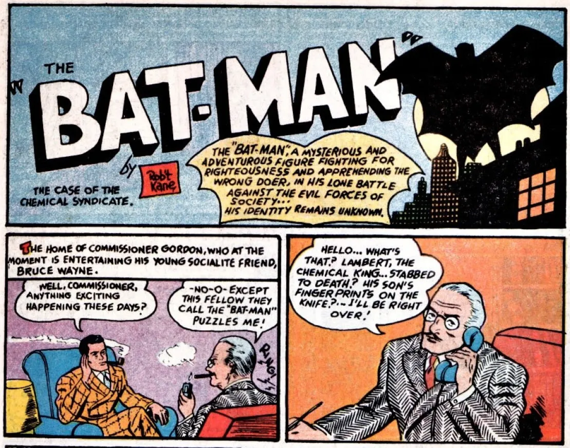 Ristampa Anastatica del fumetto : Detective Comics 27 la prima apparizione di Batman 1939 - Image 2
