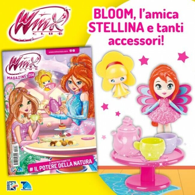 Rivista di Winx Club Magazine n 208 Fumetti e giochi Bambola Bloom action figure - Image 2