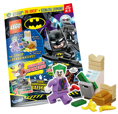 Rivista LEGO BATMAN n.5 con Joker lo scassinatore