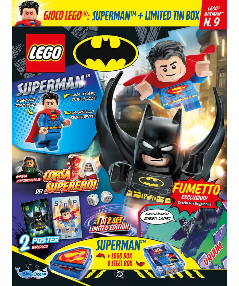 Rivista LEGO BATMAN n. 9 - TIN BOX LIMITED EDITION SUPERMAN - Image 7