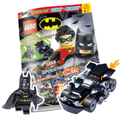 Rivista LEGO BATMAN SPECIALE n.1 + 2 GIOCHI LEGO: BATMAN + BATMOBILE