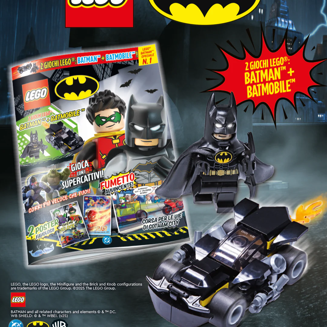 Rivista LEGO BATMAN SPECIALE n.1 + 2 GIOCHI LEGO: BATMAN + BATMOBILE - Image 2