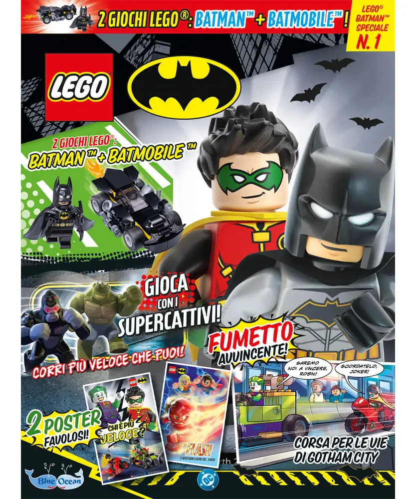 Rivista LEGO BATMAN SPECIALE n.1 + 2 GIOCHI LEGO: BATMAN + BATMOBILE - Image 6