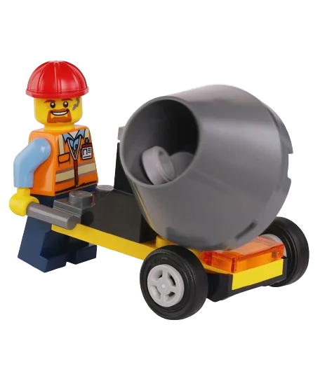Rivista LEGO CITY n.3 + Operaio + Betoniera - Image 2