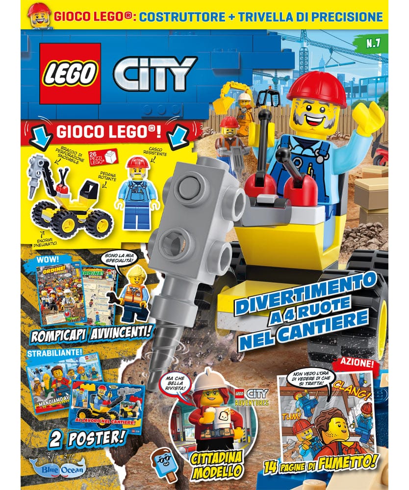 Rivista LEGO CITY N. 7 - COSTRUTTORE + TRIVELLA DI PRECISIONE - Image 4