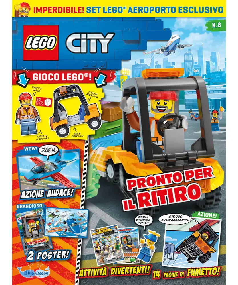 Rivista LEGO CITY N. 8 + SET AEROPORTO - Image 3