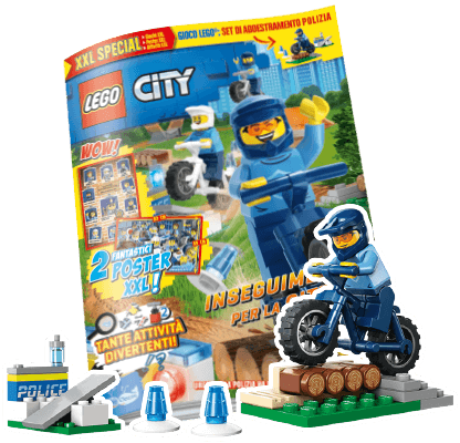 Rivista LEGO CITY XXL SPECIALE n. 3 - SET DI ADDESTRAMENTO POLIZIA