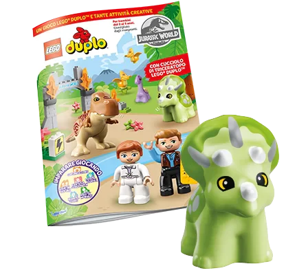 Rivista LEGO DUPLO Edizione Speciale JURASSIC WORLD - cucciolo di Triceratopo - Image 2