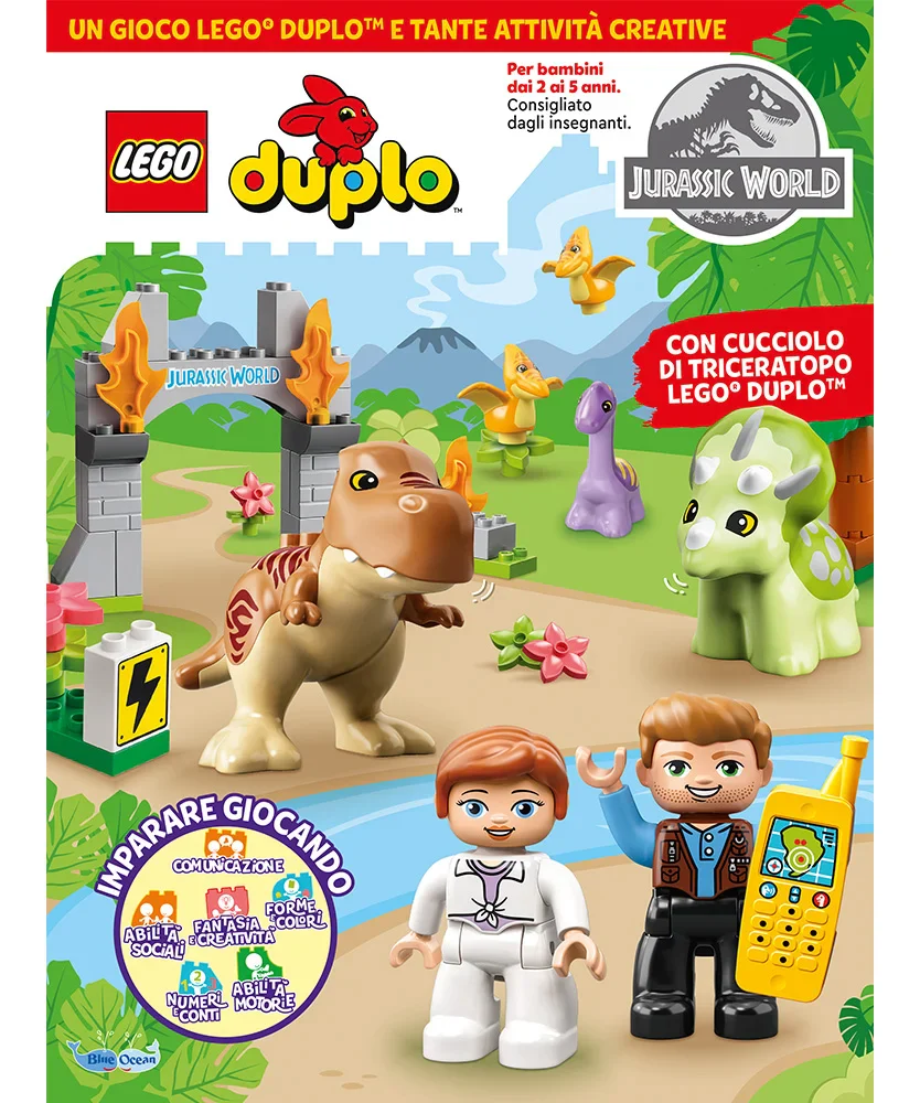 Rivista LEGO DUPLO Edizione Speciale JURASSIC WORLD - cucciolo di Triceratopo - Image 4