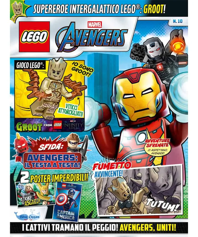 Rivista LEGO MARVEL AVENGERS n. 10 + MINIFIGURE LEGO: GROOT - Image 3