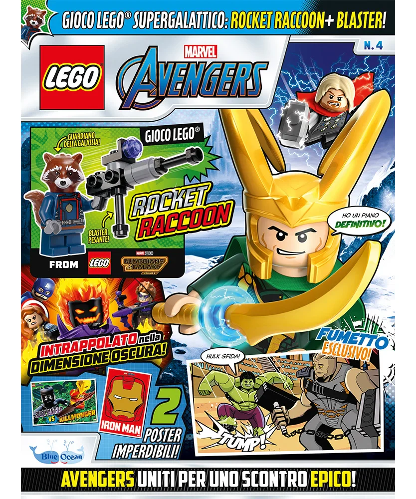 Rivista LEGO MARVEL AVENGERS n.4 + Rocket Raccoon + blaster - Image 3